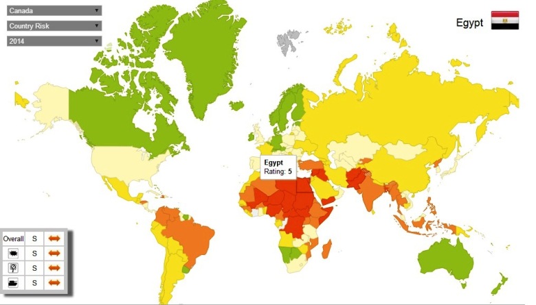 Aon Interactive Country Risk Map_2014